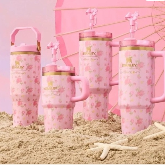 Stanley X LoveShackFancy Quencher 40 Oz Tumbler Ibiza sunset NEW IN BOX - Picture 1 of 11